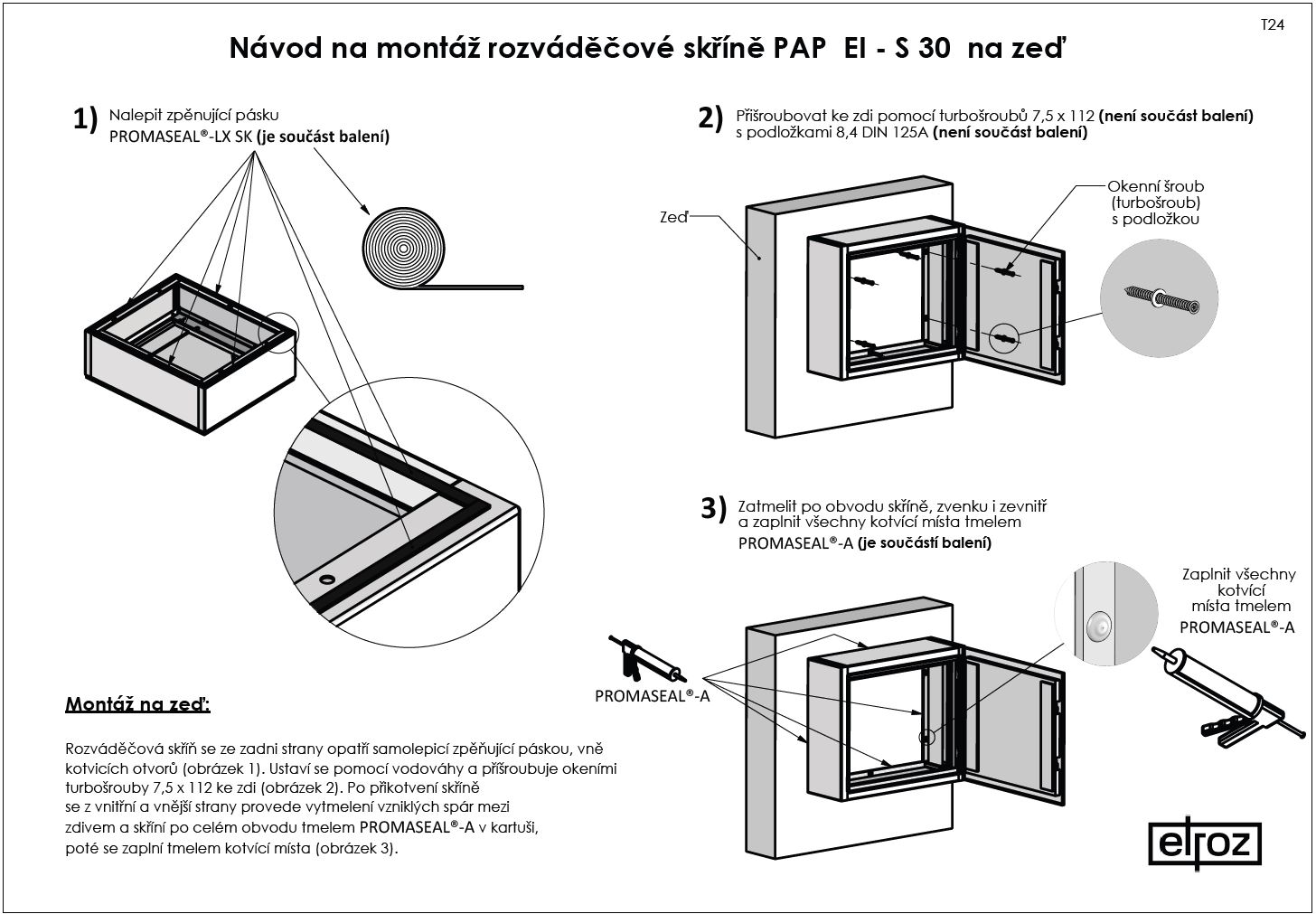 Návod k montáži rozvaděče PAP